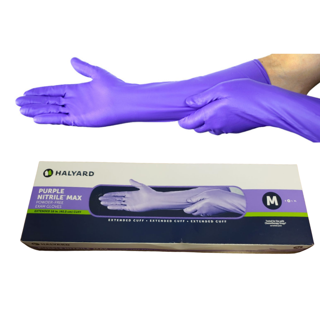 Halyard Health Purple Nitrile Gloves - 100/Box - Medical Warehouse