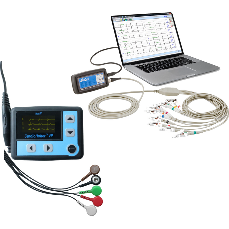 Nassiff CardioCard MiniSuite System - Resting ECG & Holter Combo CardioResting™ ECG and CardioHolter (Bluetooth Available) EMR Connectivity