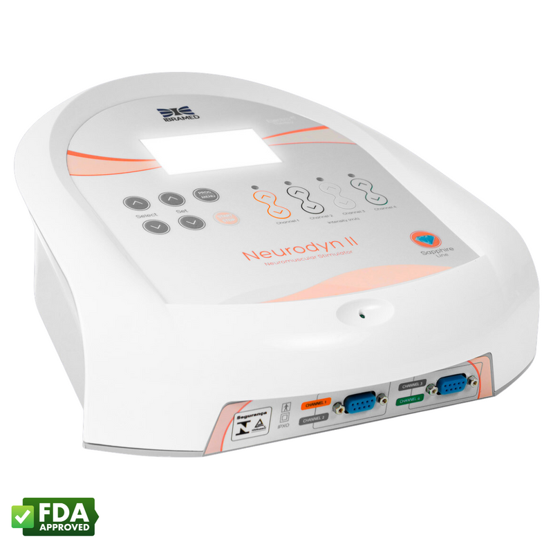 Ibramed Neurodyn II 4-Channel Electrostimulation Therapy Machine w/ 3 Waveforms TENS, FES and Russian