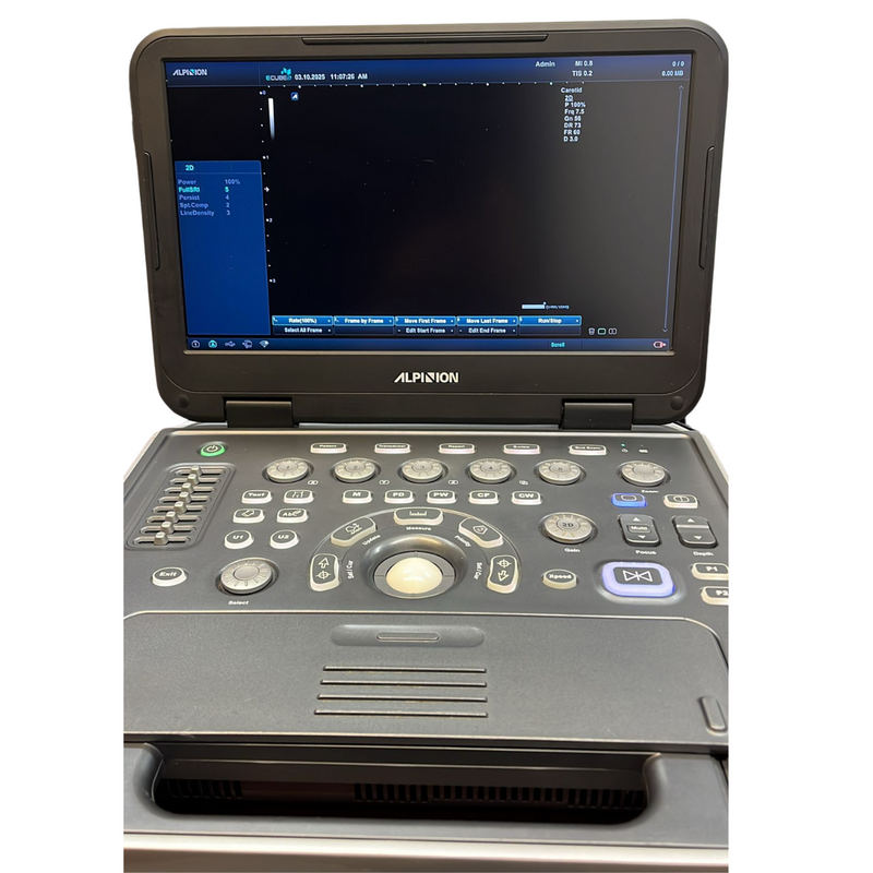 Alpinion ECube i7 Ultrasound Fully Serviced, All Application Open, 3 Probes