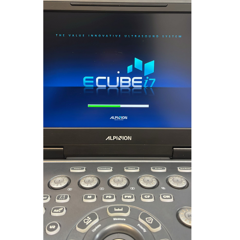 Alpinion ECube i7 Ultrasound Fully Serviced, All Application Open, 3 Probes