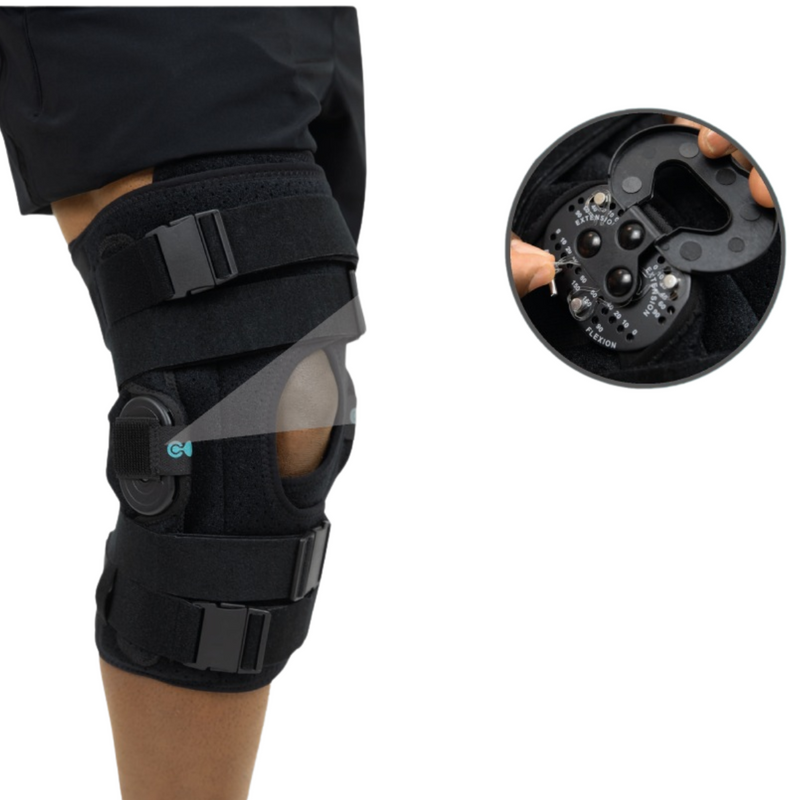 Coretech Knee Brace Dual-Hinge / Flexion and Extension Degree Adjustment