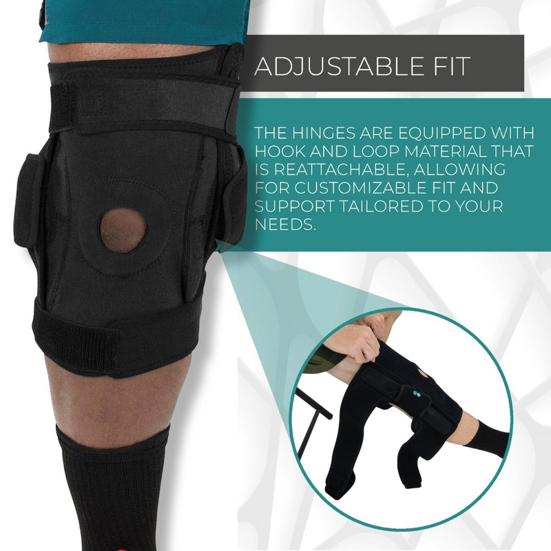 Coretech Knee Brace w/ Dual Hinged and Adjustable Fit