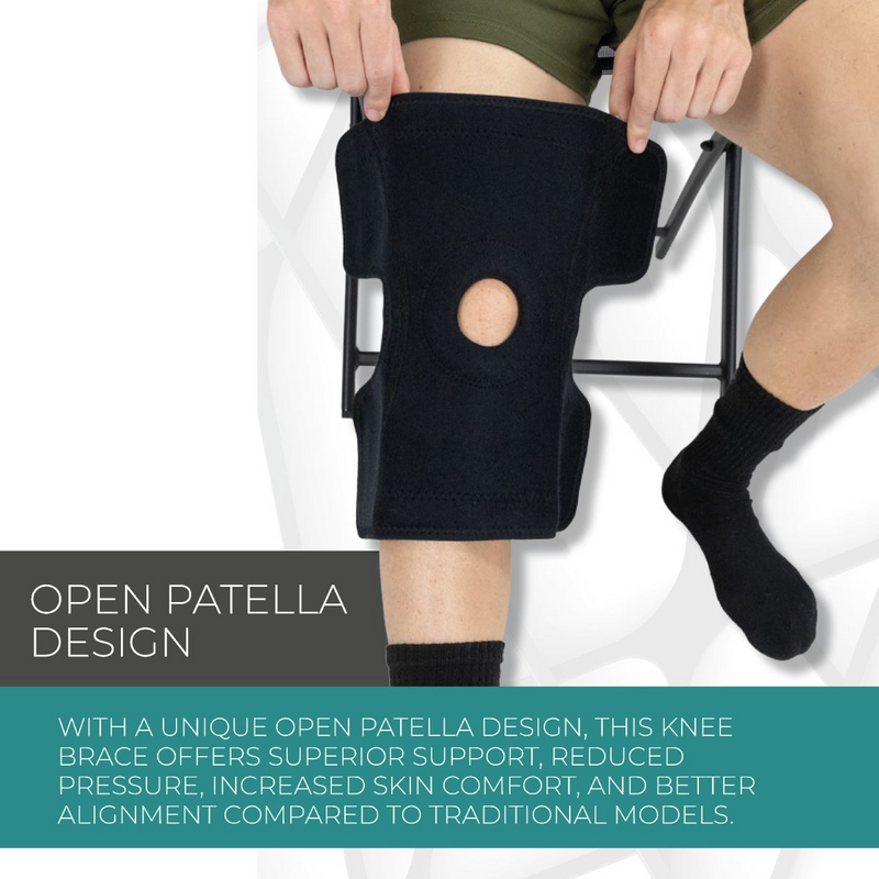 Coretech Knee Brace w/ Dual Hinged and Adjustable Fit