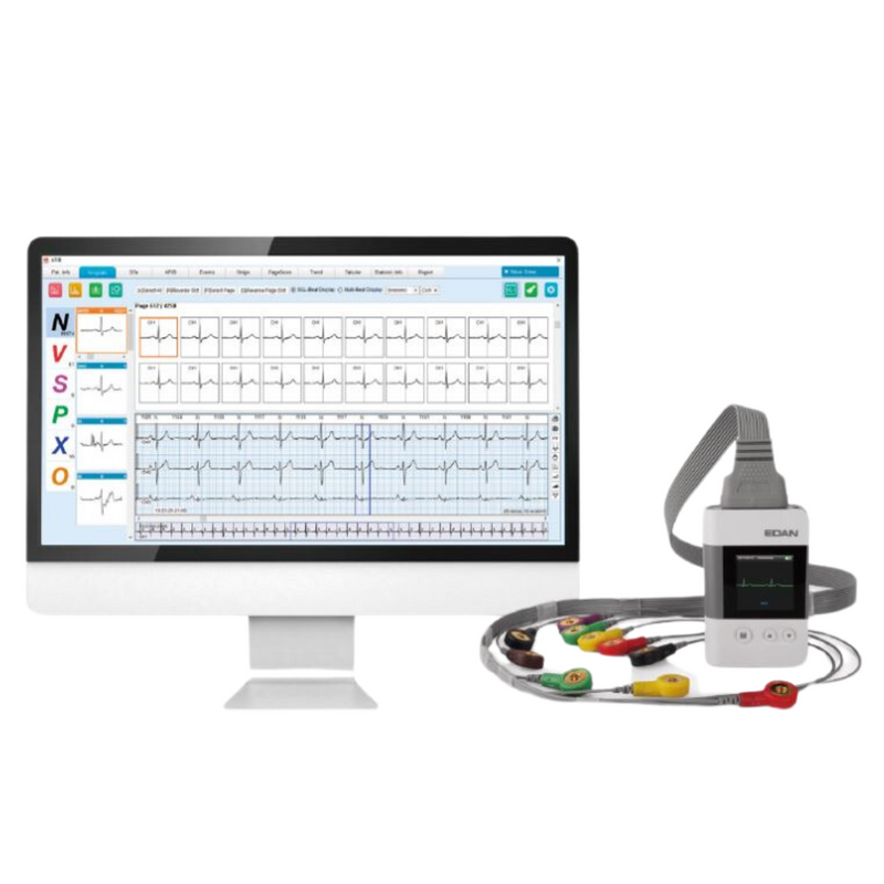 EDAN SE-2012 12-Channel Holter System w/Analysis Software