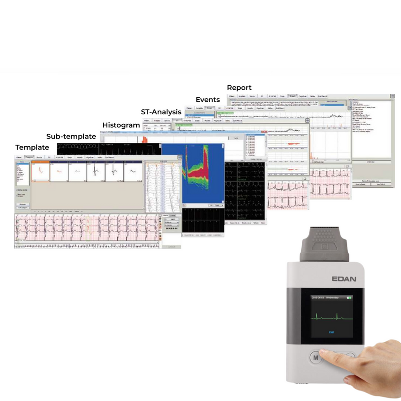 EDAN SE-2012 12-Channel Holter System w/Analysis Software