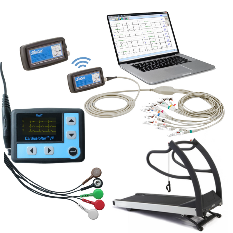 Nassiff CardioSuite II System PC Based Resting, Stress, and Holter ECG System - EMR Connectivity - USB/Bluetooth