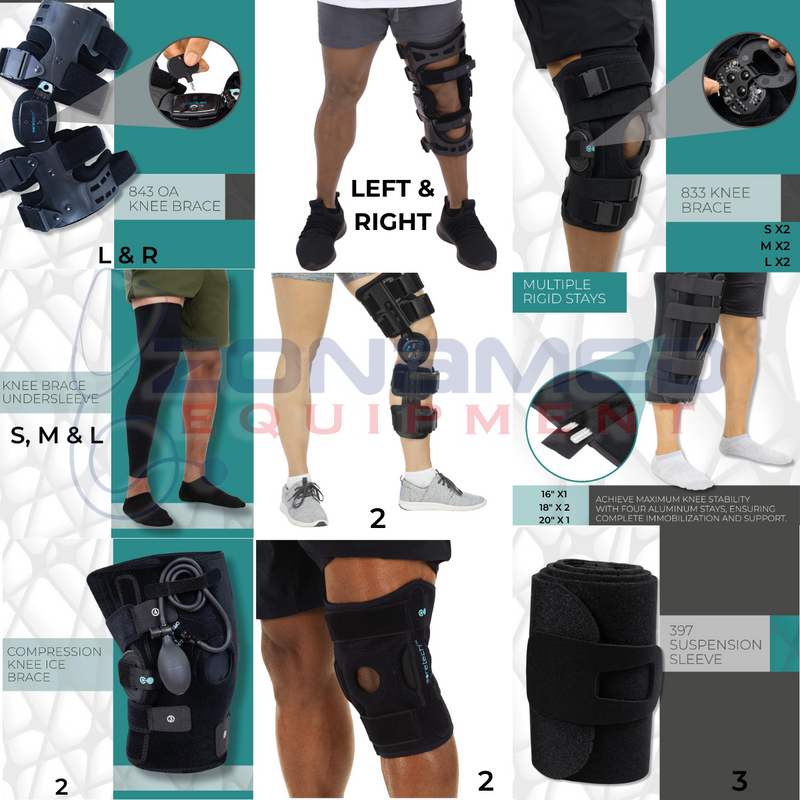 Orthopedic Knee Braces Planogram for Orthopedic Clinics - Knee Braces Bundle