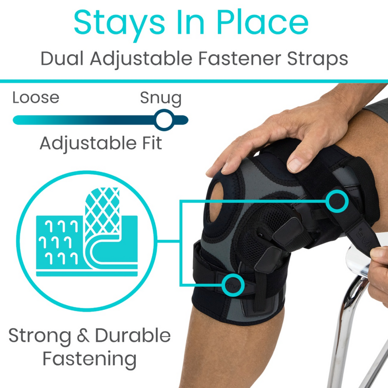 Vive Health Heavy Duty Hinged Knee Brace