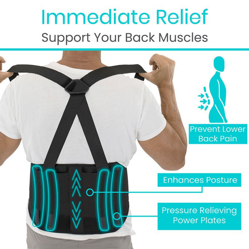 Vive Health Industrial Back Brace for Heavy Lifting Support