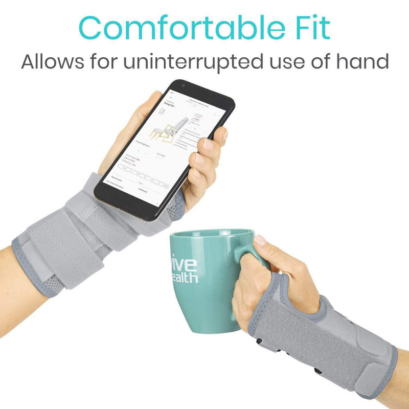 Vive Health Reversible Wrist Brace - Pain-Relieving - Black, Beige and Gray